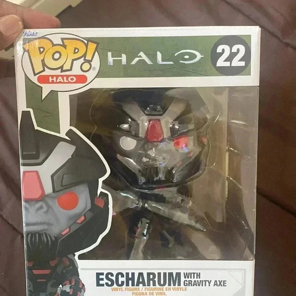 Funko Pop #22 Halo Escharum With Gravity Axe New In Box - Picture 2 of 7